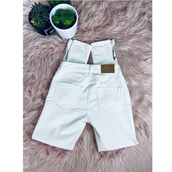 ZARA Vintage White Ankle Zip Denim Jeans - Picture 4 of 16